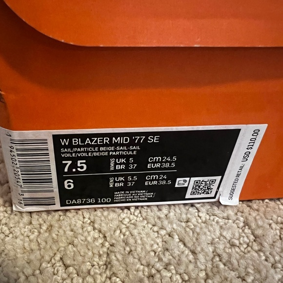 Nike Blazer 77’ Mid SE wmns 7.5 sail/particle beige - Picture 7 of 10